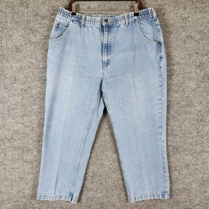 Haband Casual Joe Jeans Mens 40XS Light Wash Elastic Waist Denim Straight Leg